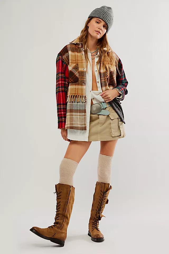 Carleen Fringe Plaid Ardmore Jacket Product Image