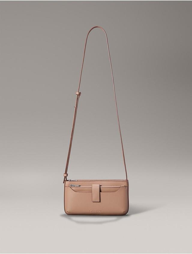 Calvin Klein Womens Elemental 2-in-1 Crossbody Bag - Brown Product Image