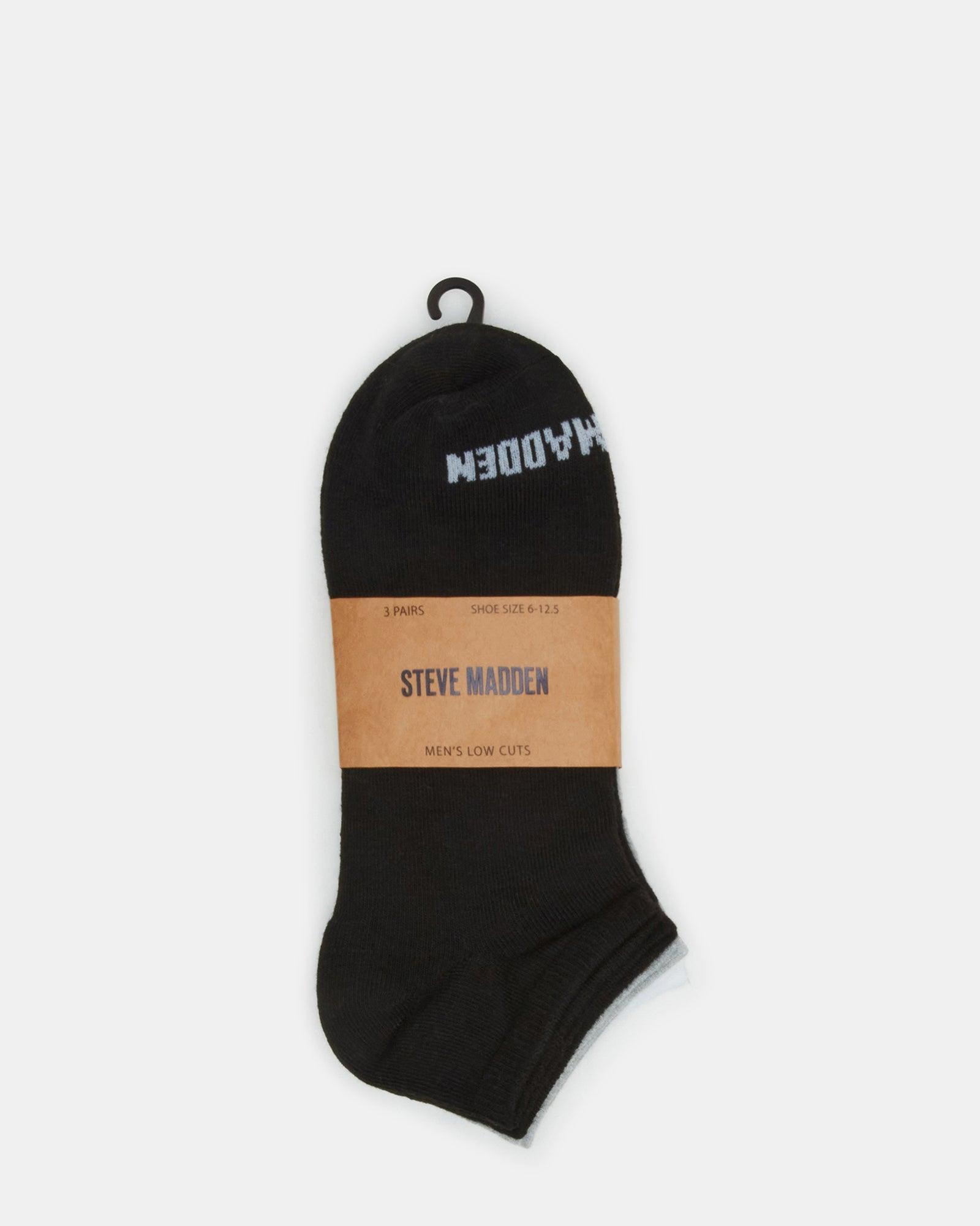 BASIC LOW CUT SOCKS BLACK/WHITE Male Product Image