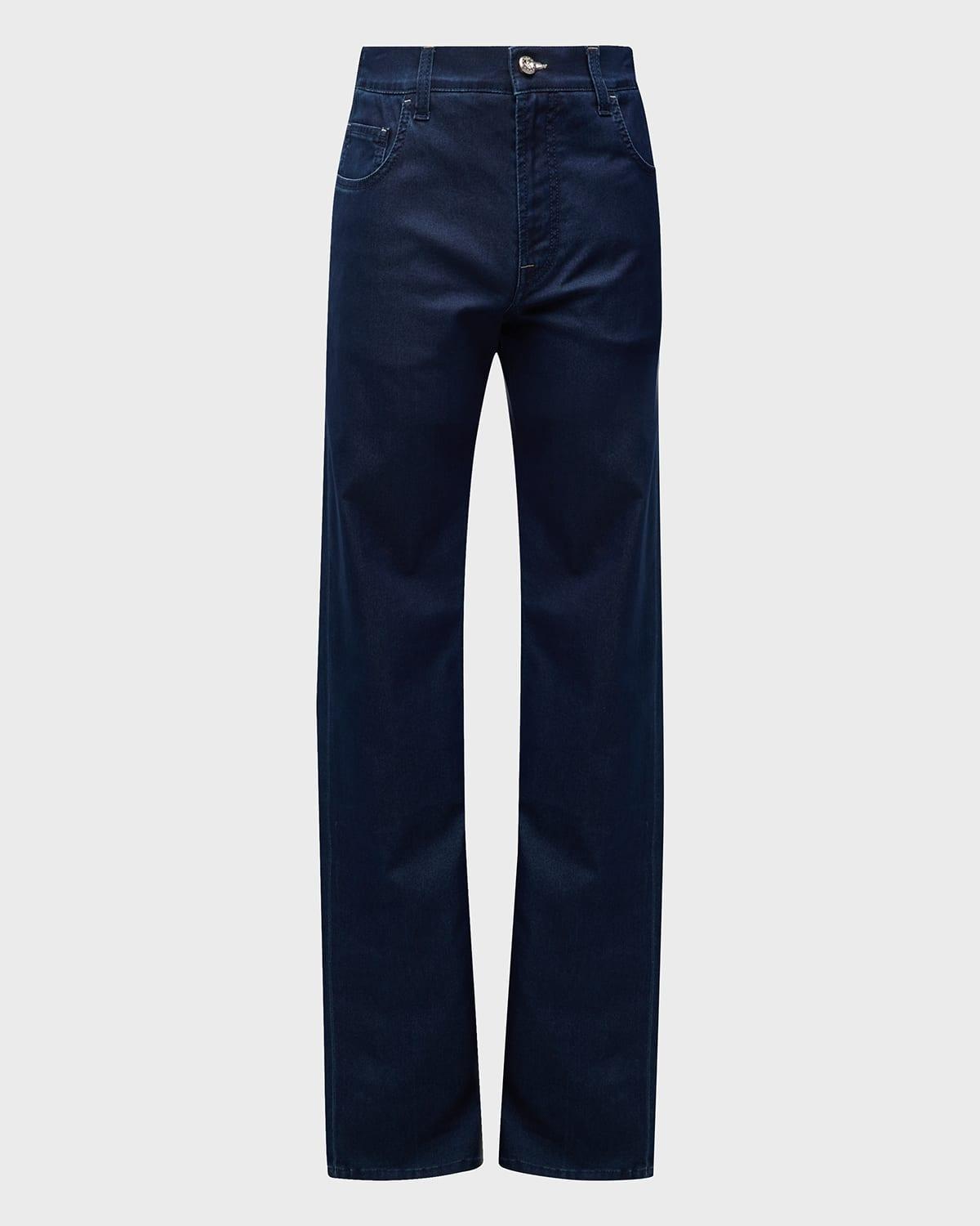 Mens Tapered Denim Jeans Product Image