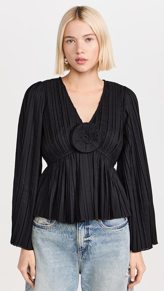 Sea Nomi Solid Rosette Top | Shopbop product image