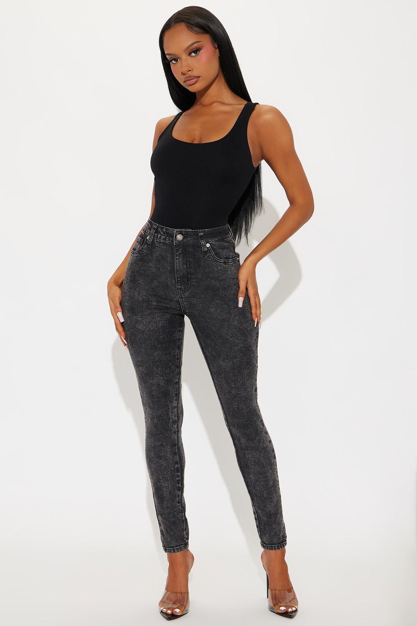 Standing On Business Skinny Jeans - Black Wash Product Image