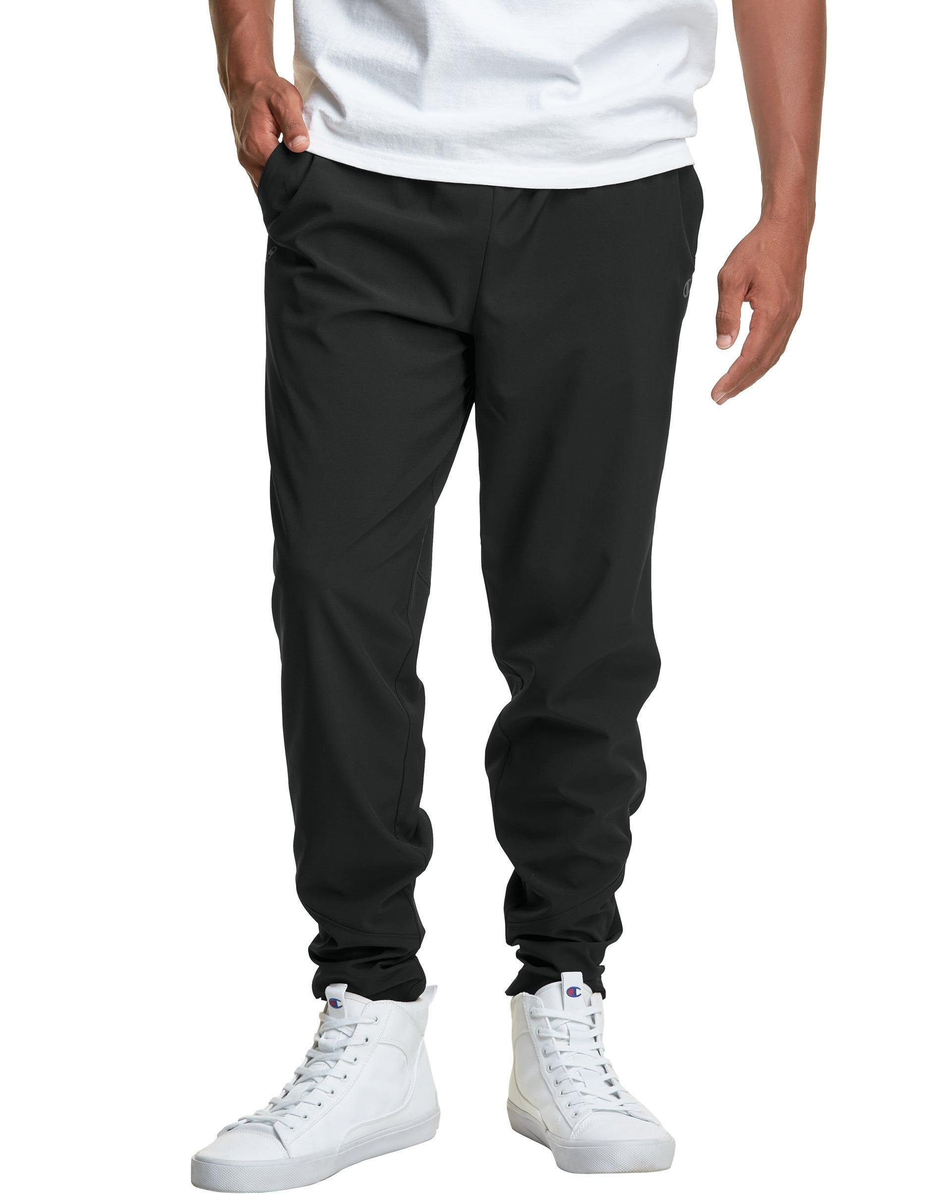 Mens Champion MVP Pants, Moisture Wicking, C Logo, 30.5 Black L Product Image