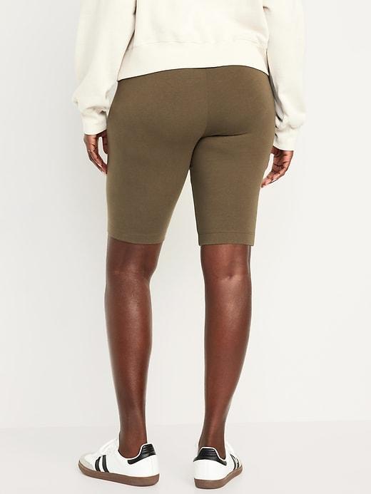 High-Waisted Biker Shorts -- 10-inch inseam Product Image