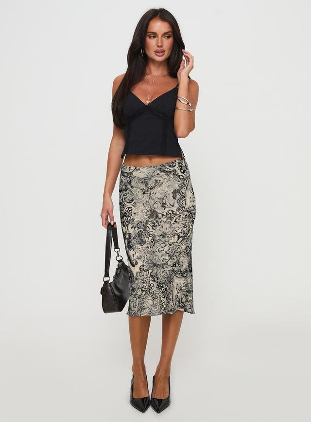 Aubriegh Paisley Midi Skirt Multi Product Image