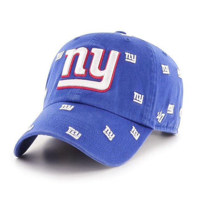 Womens 47 Royal New York Giants Confetti Clean Up Adjustable Hat Product Image