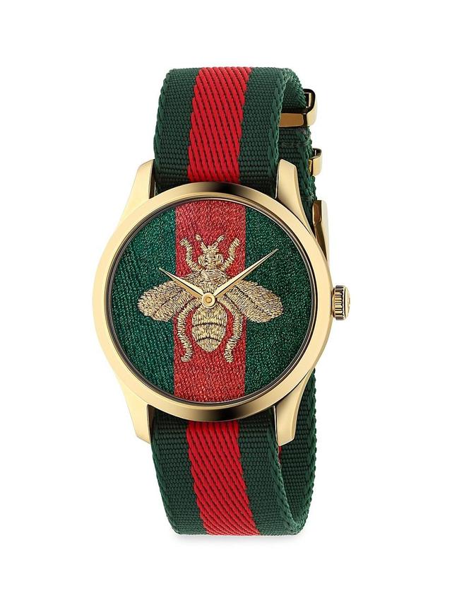 Mens Timeless Embroidered Bee Watch Product Image