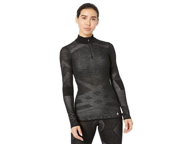 Smartwool Women's Intraknit Thermal Merino Base Layer 1/4 Zip Cascade / Emerald Product Image