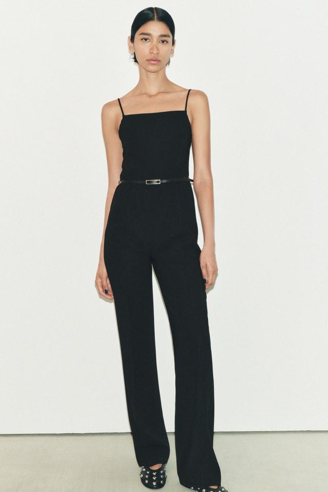 LONG BELTED JUMPSUIT ZW COLLECTION Product Image