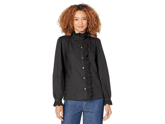 Joie Amiens Blouse (Caviar) Women's Clothing Product Image