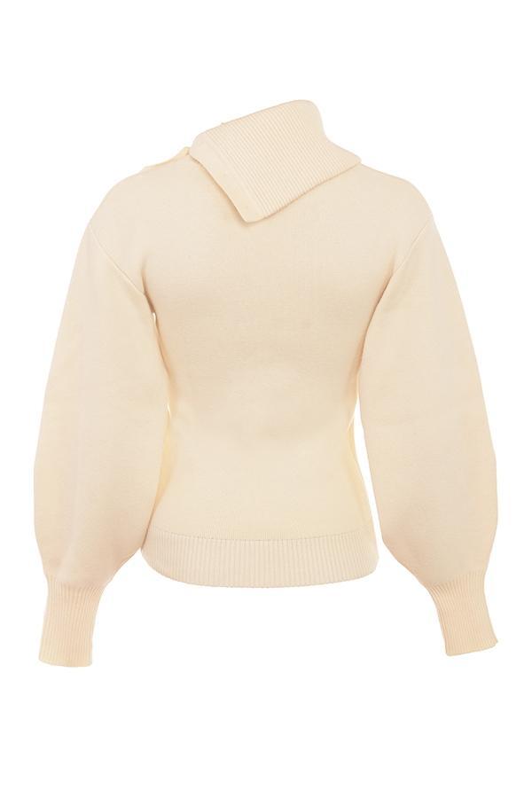 Adelita Cream Cashmere Blend Sweater - SALE Product Image