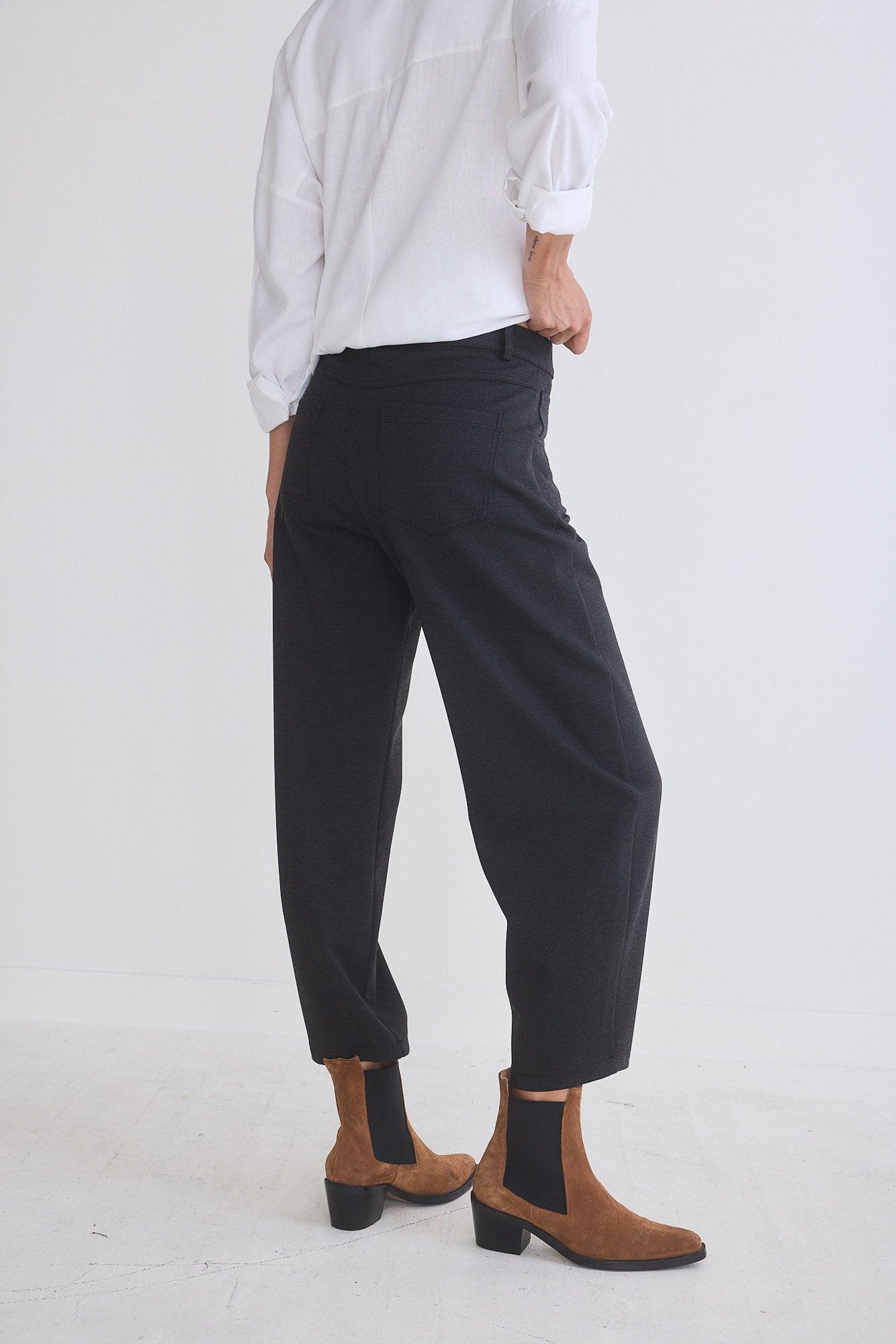 The Textured Visionary Barrel Leg Pants Product Image