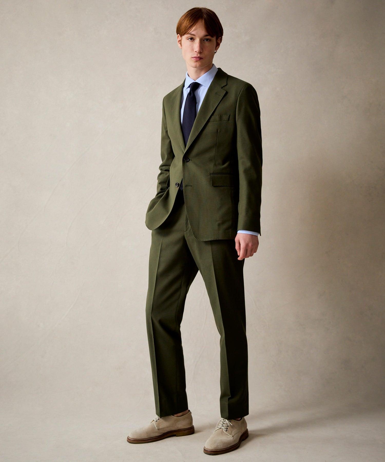 Italian Cotton Sutton Jacket in Olive Product Image