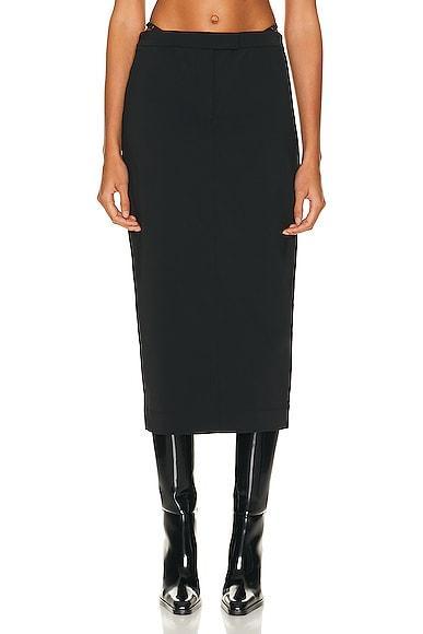 Alexander Wang Fitted G String Long Skirt Black. (also in ). Product Image