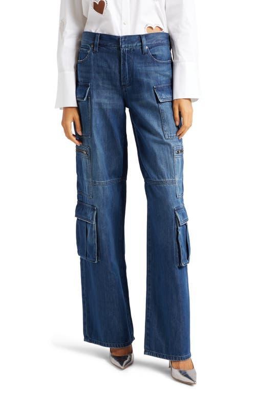 Alice + Olivia Cay Baggy Cargo Jeans Product Image