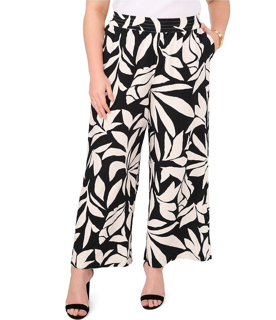 Vince Camuto Plus Size Floral Pull-On Pants product image