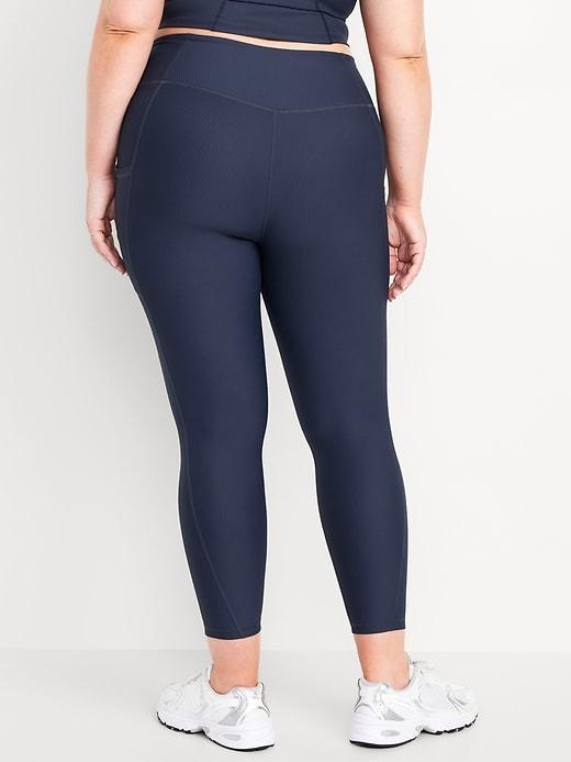 High-Waisted PowerSoft Ribbed Leggings Product Image