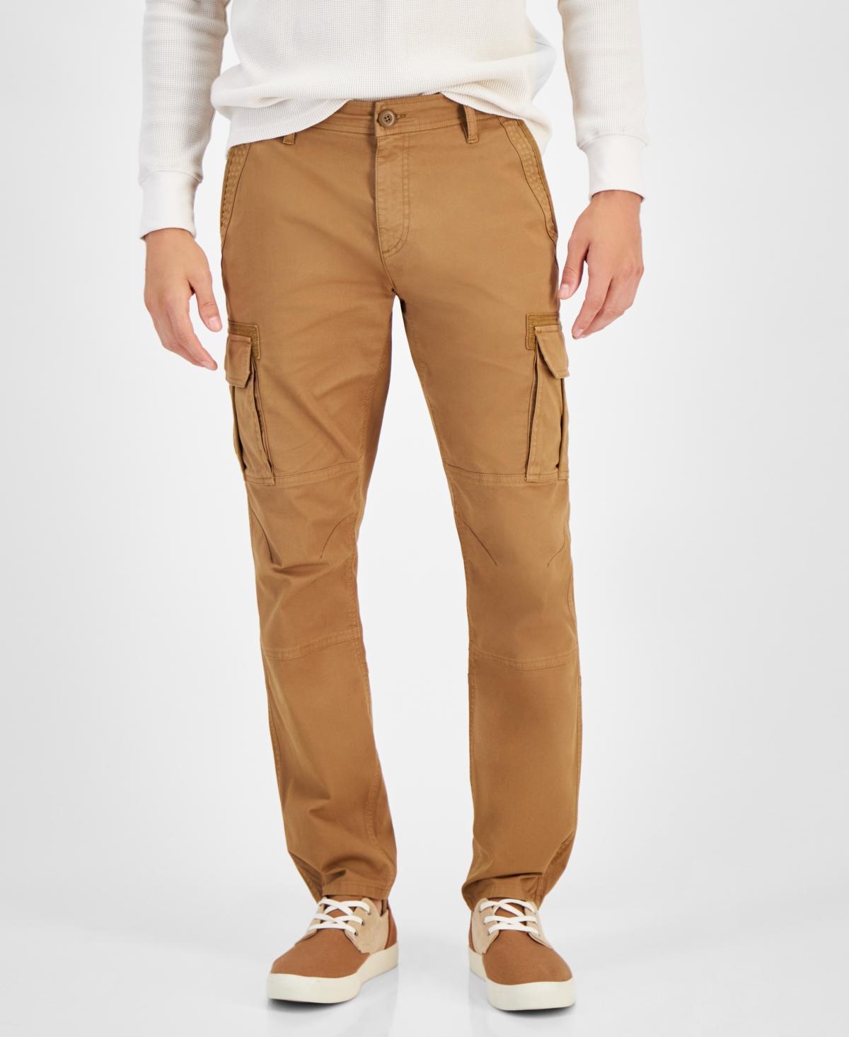 Sun + Stone Mens Garment-dyed Straight-Fit Morrison Tapered Cargo Pants, Created for Macys Product Image