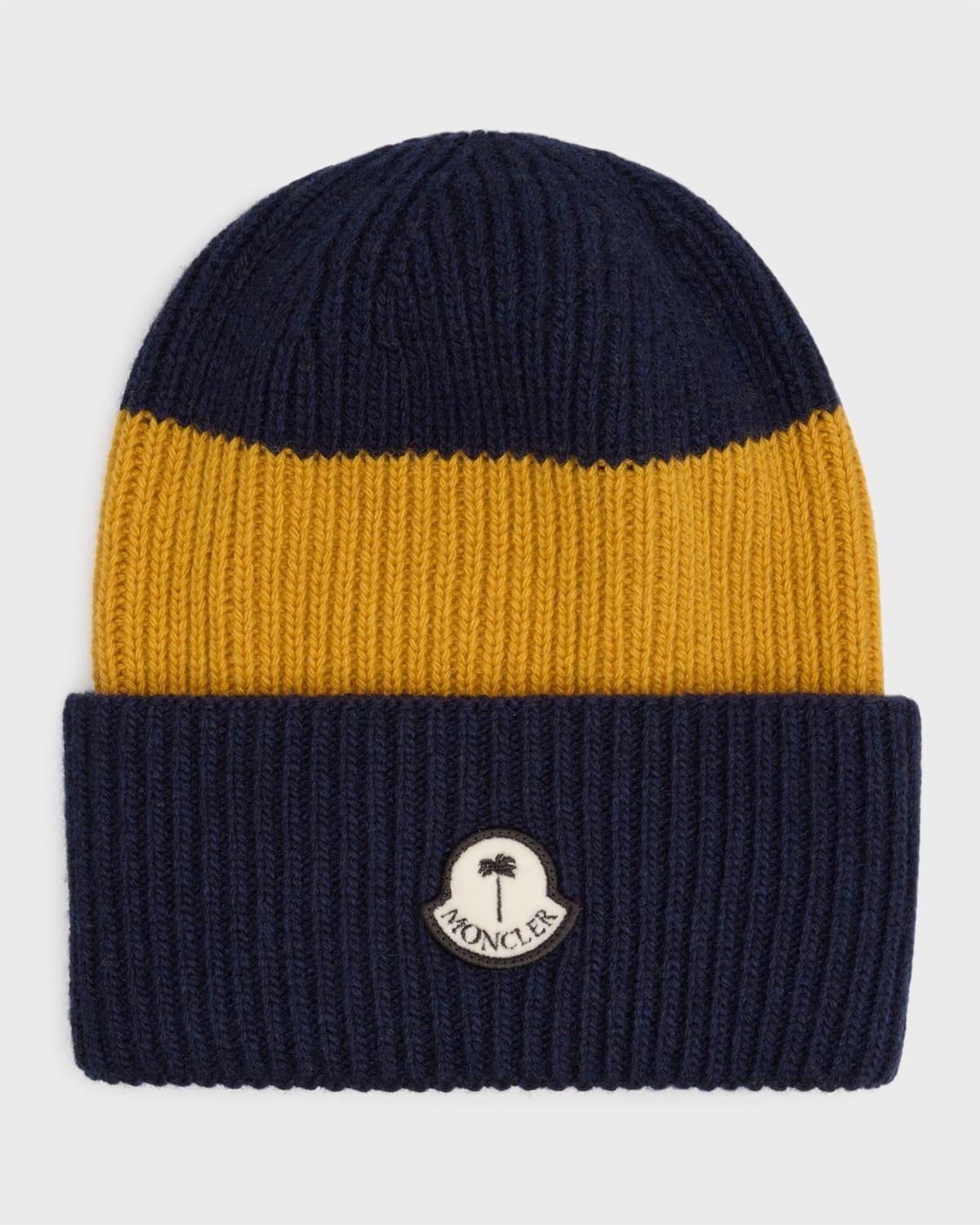 Moncler Genius x Palm Angels Beanie in Yellow Product Image