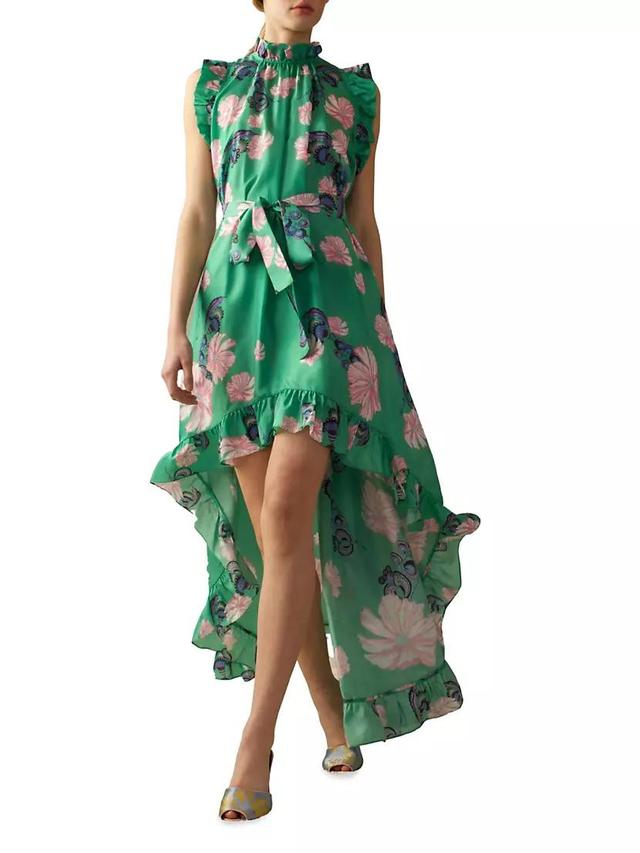 Floral Silk Hi-Lo Dress Product Image