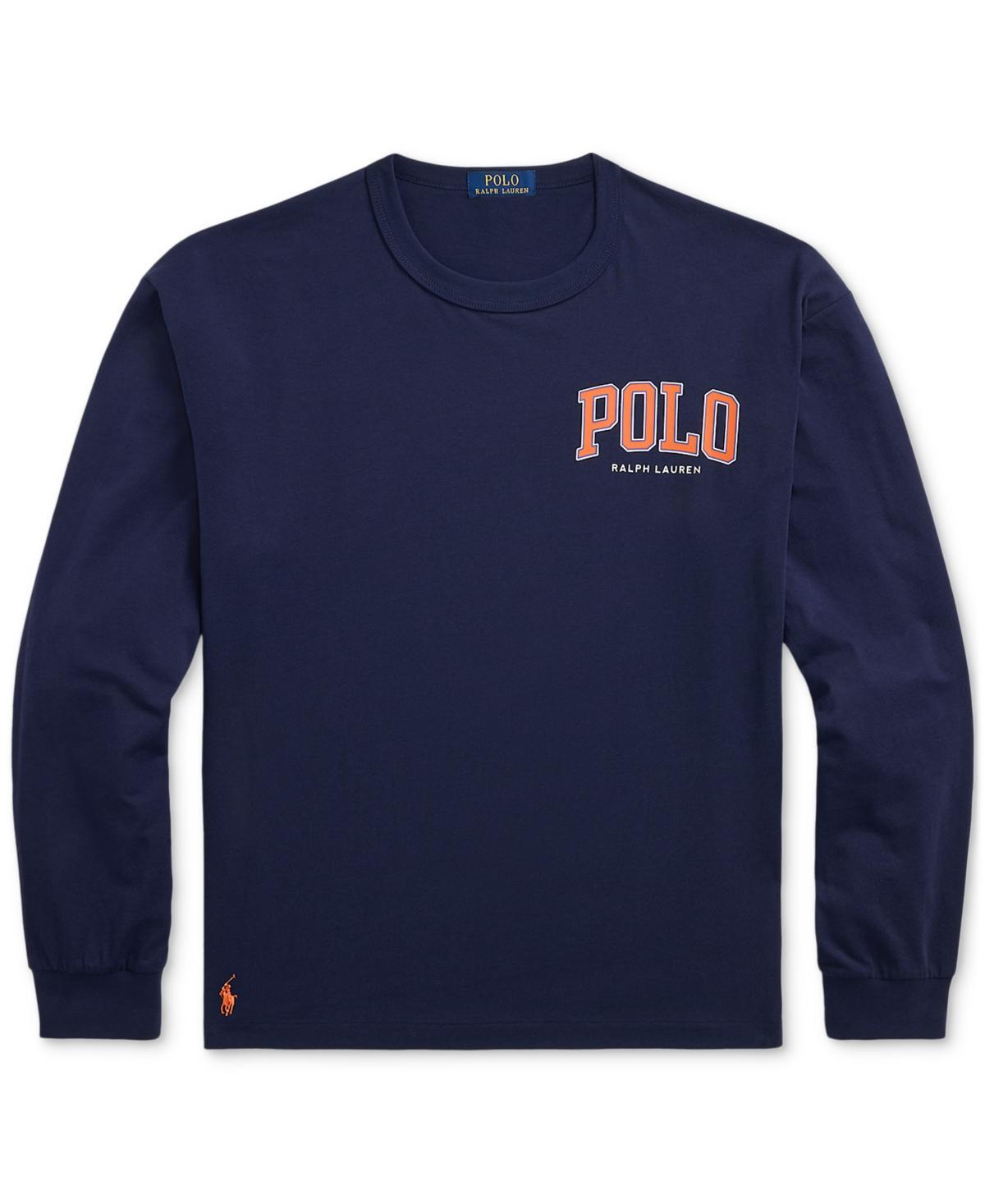 POLO RALPH LAUREN Men's Classic-fit Logo Jersey T-shirt In Navy Product Image