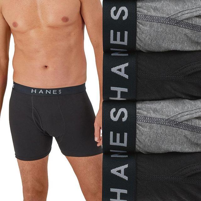 Mens Hanes 4-pack ComfortBlend Fresh IQ Boxer Briefs Product Image