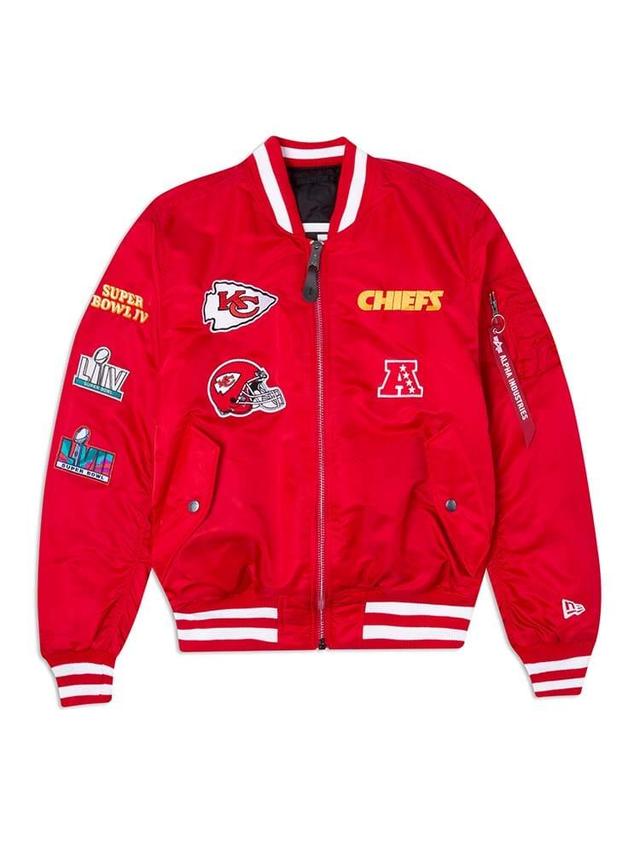 KANSAS CHIEFS X ALPHA X NEW ERA MA-1 BOMBER JACKET Product Image