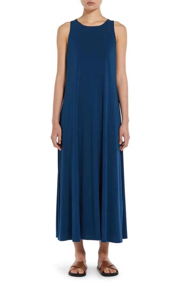 Supremo Jersey Sleeveless Dress In Blue Product Image