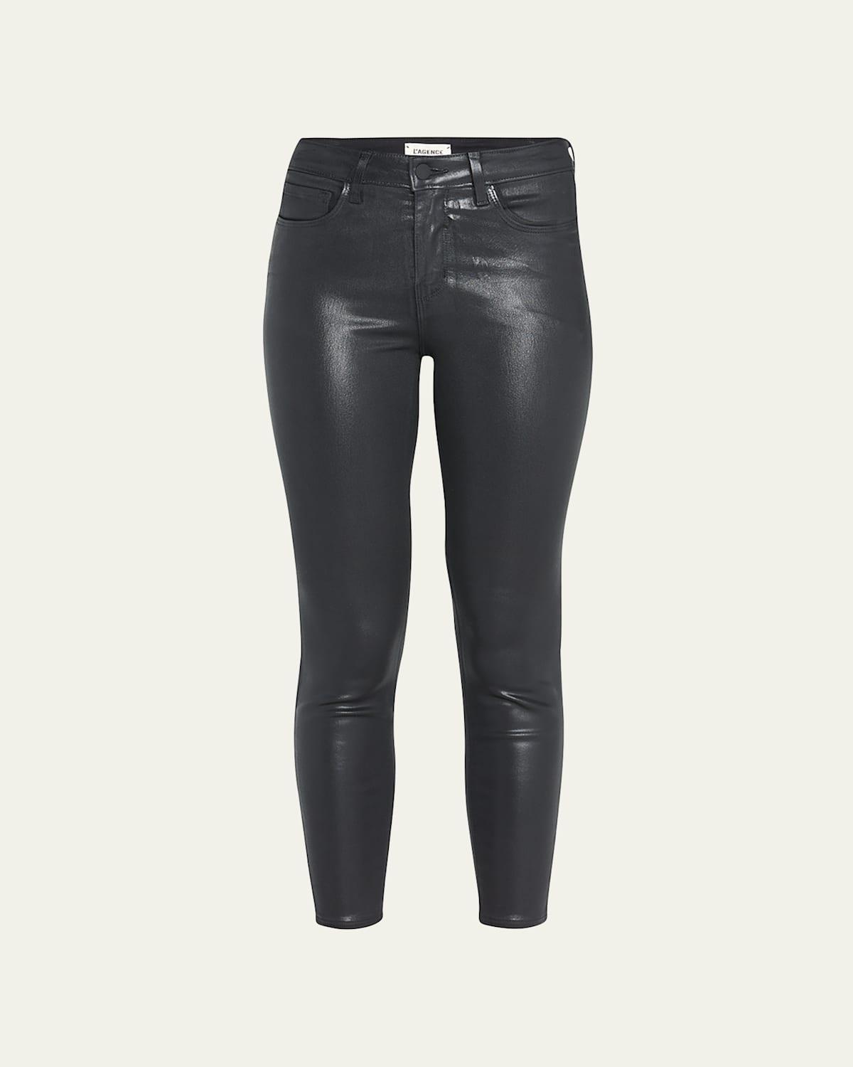 LAGENCE Margot Coated Jean In Black Coated Product Image