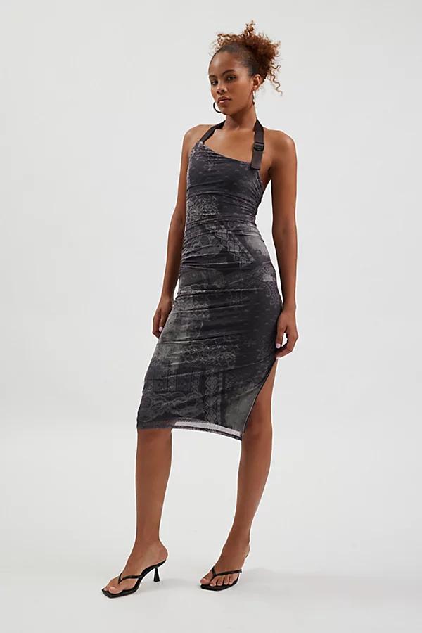 Silence + Noise Brax Buckle Halter Midi Dress Womens at Urban Outfitters Product Image