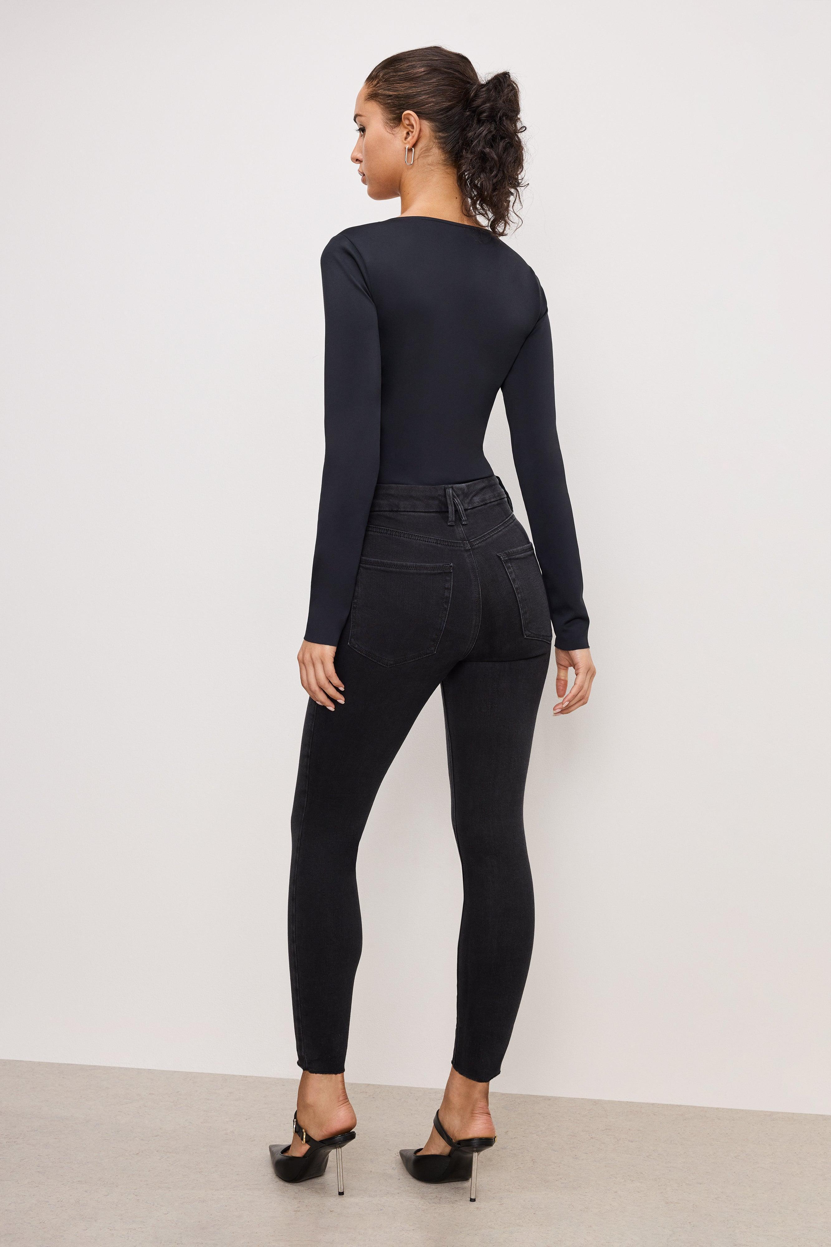 SOFT-TECH GOOD WAIST SKINNY JEANS | BLACK343 Product Image