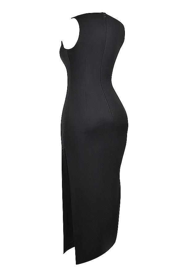 Filomena Black Maxi Dress Product Image