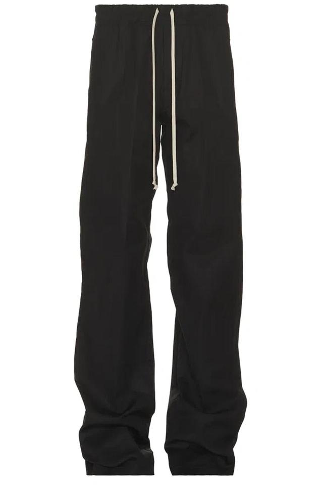 Black Drawstring Trousers In 09 Black Product Image