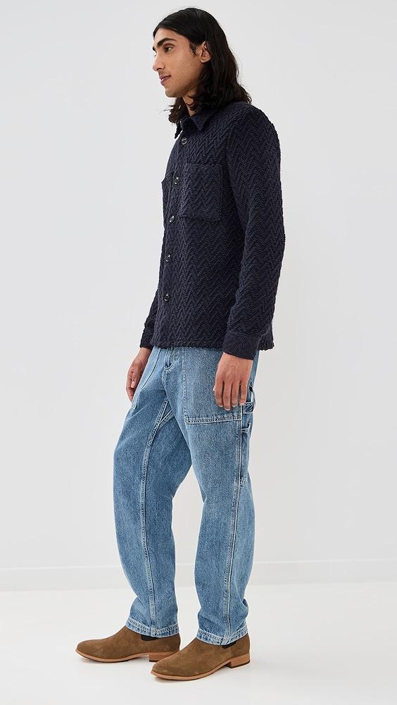 Portuguese Flannel Knitted Herringbone Overshirt | Shopbop Product Image