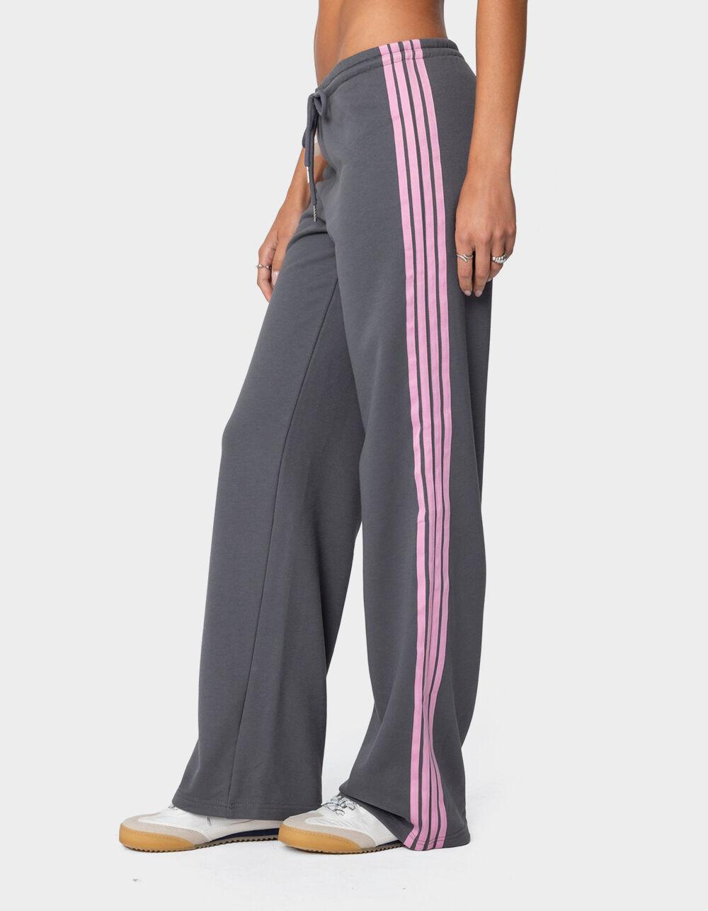 EDIKTED Averie Contrast Striped Sweatpants Product Image