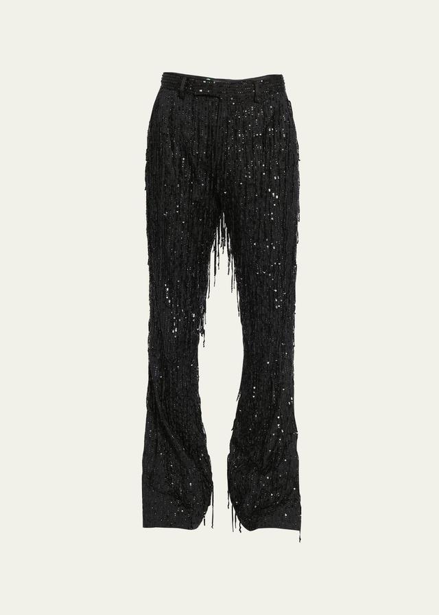 Mens Sequin Kick Flare Pants Product Image