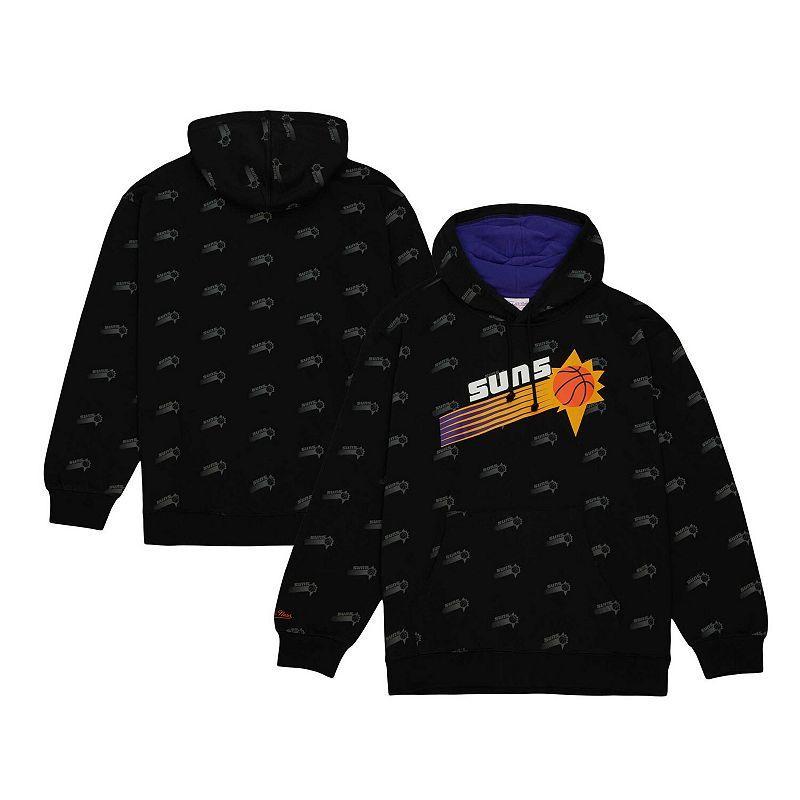 Mens Mitchell & Ness Black Phoenix Suns Hardwood Classics Allover Print Pullover Hoodie Product Image