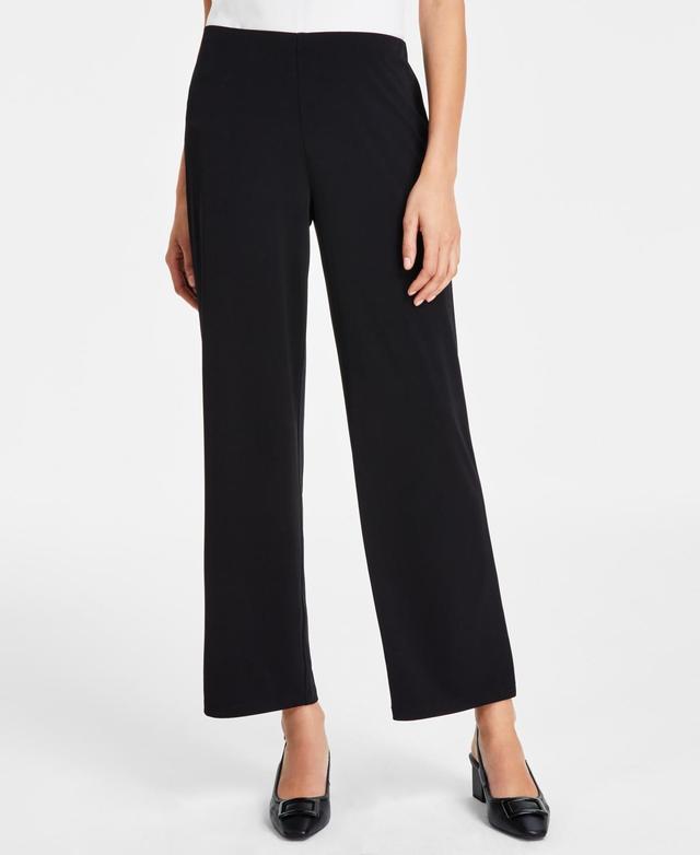 Jm Collection Womens Knit Wide-Leg Pull-On Pants, Regular & Short Lengths, Created for Macys Product Image