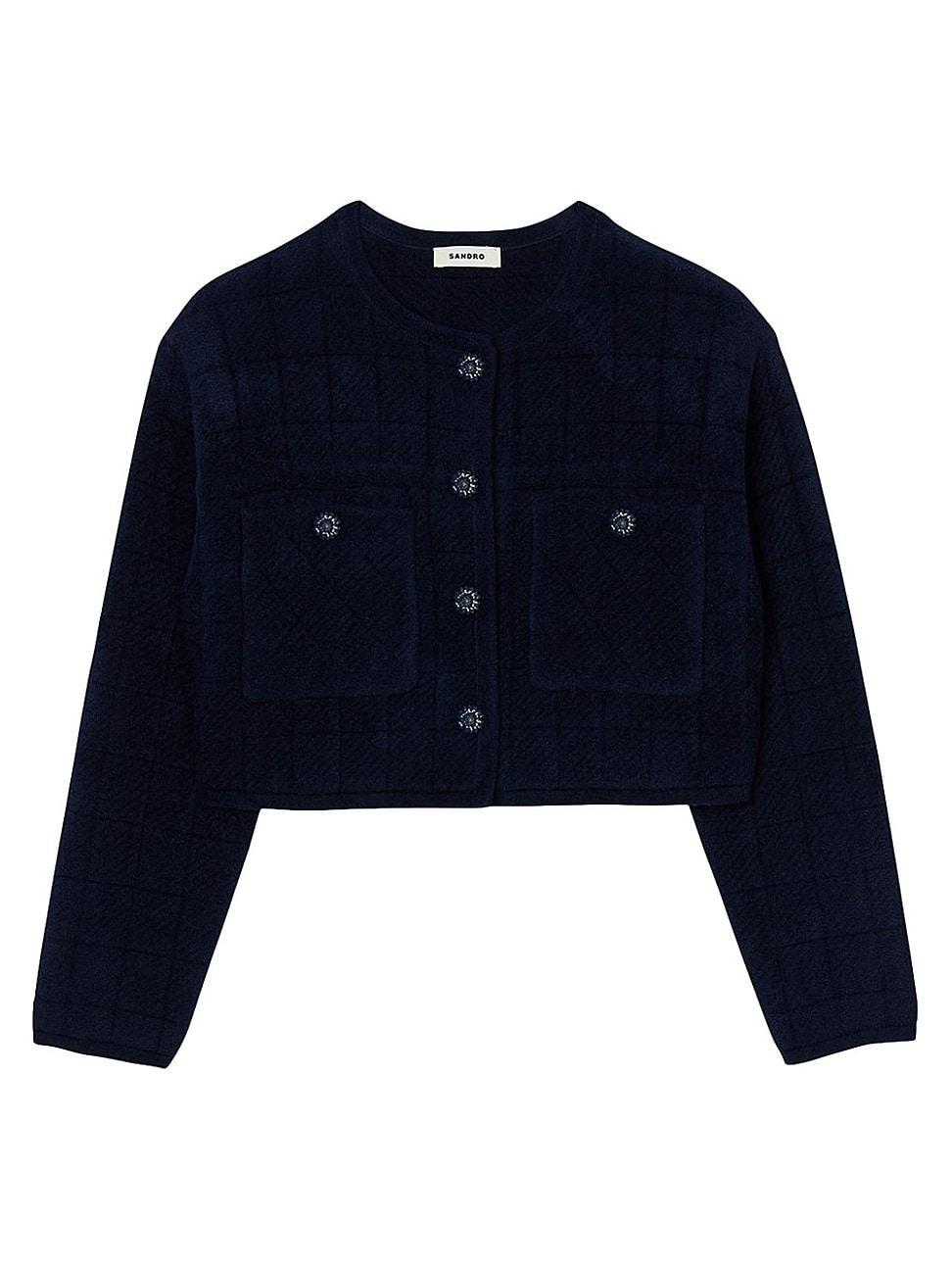 Womens Short Knit Cardigan Product Image