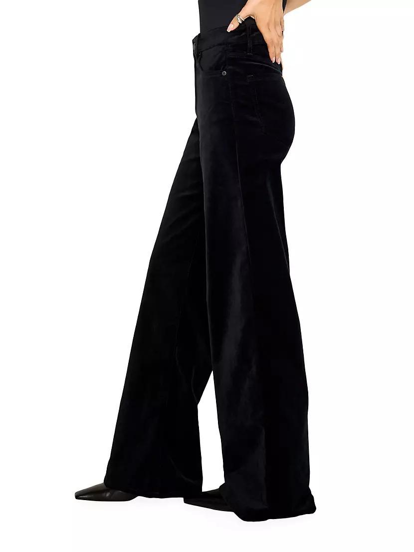 Womens Good Skate Velvet High-Rise Wide-Leg Jeans Product Image