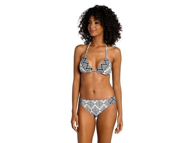 La Blanca Oasis Tile Triangle Bra White) Women's Swimwear Product Image