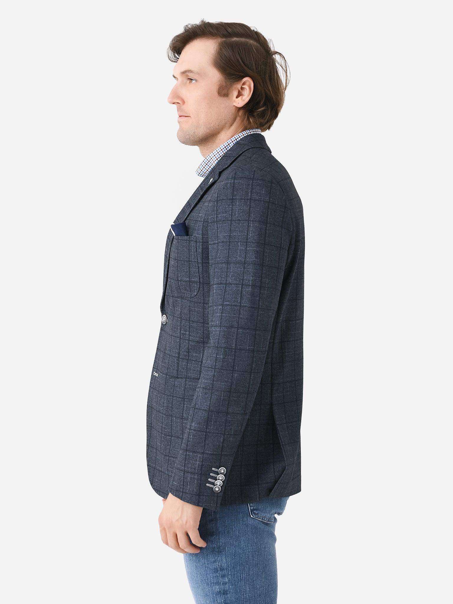 Blue Industry Men Fashion Check Blazer Product Image