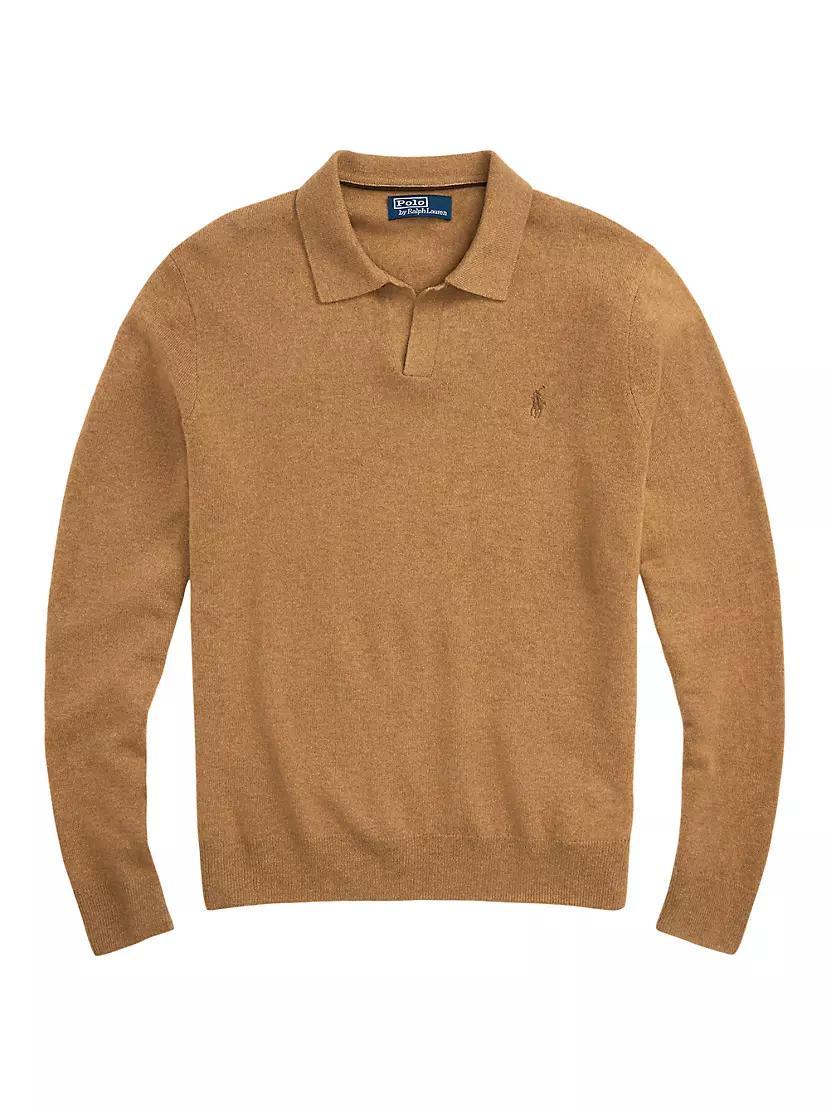 Wool Johnny Collar Sweater Product Image