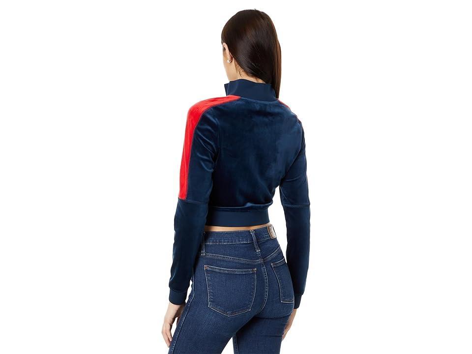 Juicy Couture Moto Color-Block Track Jacket (Regal ) Women's Clothing Product Image