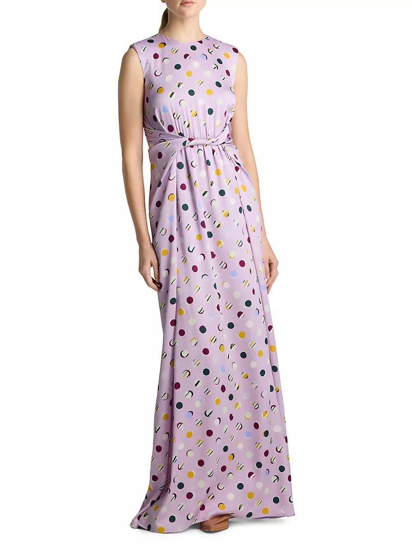 Collage Dots Print Maxi Dress Product Image