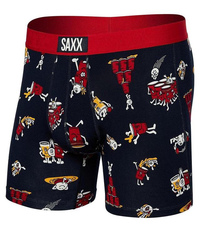 SAXX Vibe Super Soft Party Print 5#double; Inseam Boxer Briefs Product Image