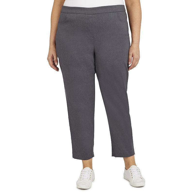 Plus Size Alfred Dunner Allure Pull On Ankle Pants, Womens Product Image