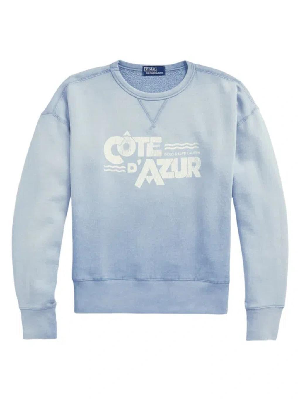 Vintage Fit Fleece Graphic Sweatshirt In Southport Blue Product Image