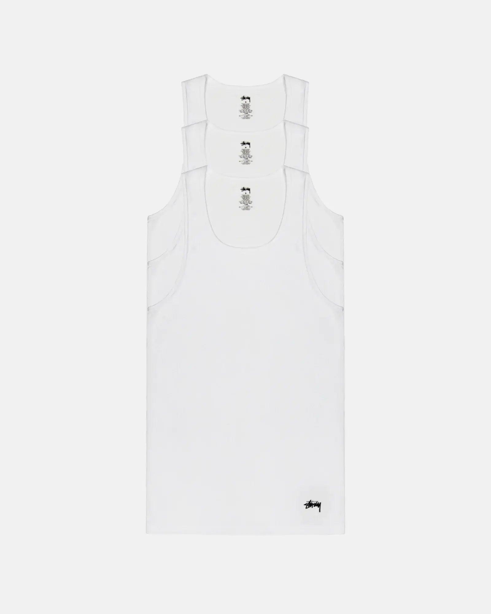 STÜSSY TANK UNDERSHIRTS 3 PACK Male Product Image