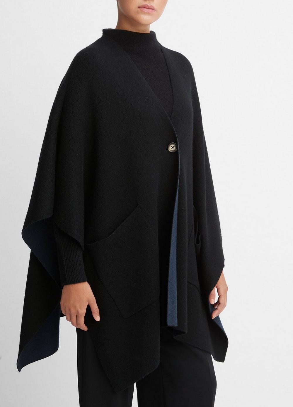 Wool and Cashmere Double-Face Cape Product Image